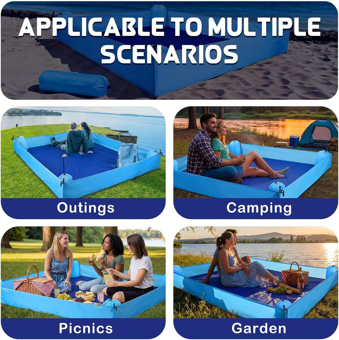 Versatile Sand-Free Beach Mat with Anchor System Stornfield