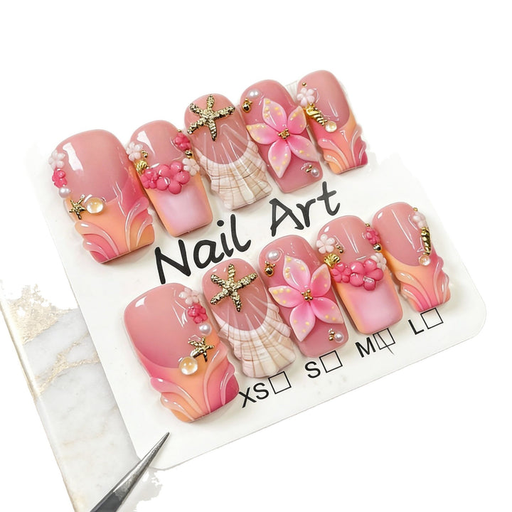 Decorative 3D Floral Nail Art Set