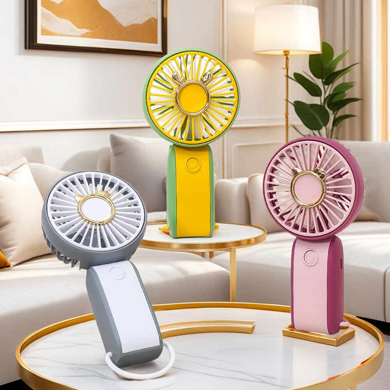 Women Portable Hand Fan with USB Connection and Flexible Tilt Stornfield