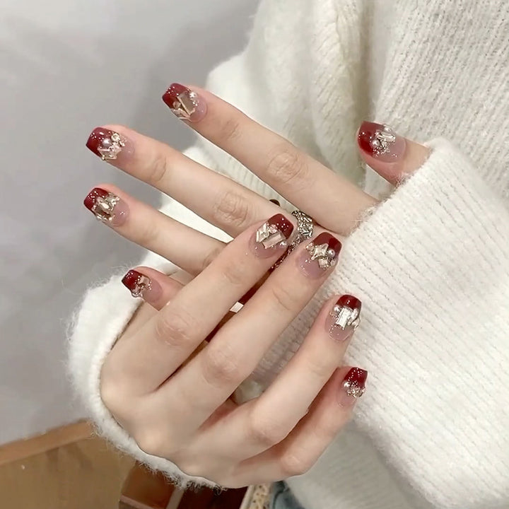 Decorative Press-On Nail Art Set Stornfield