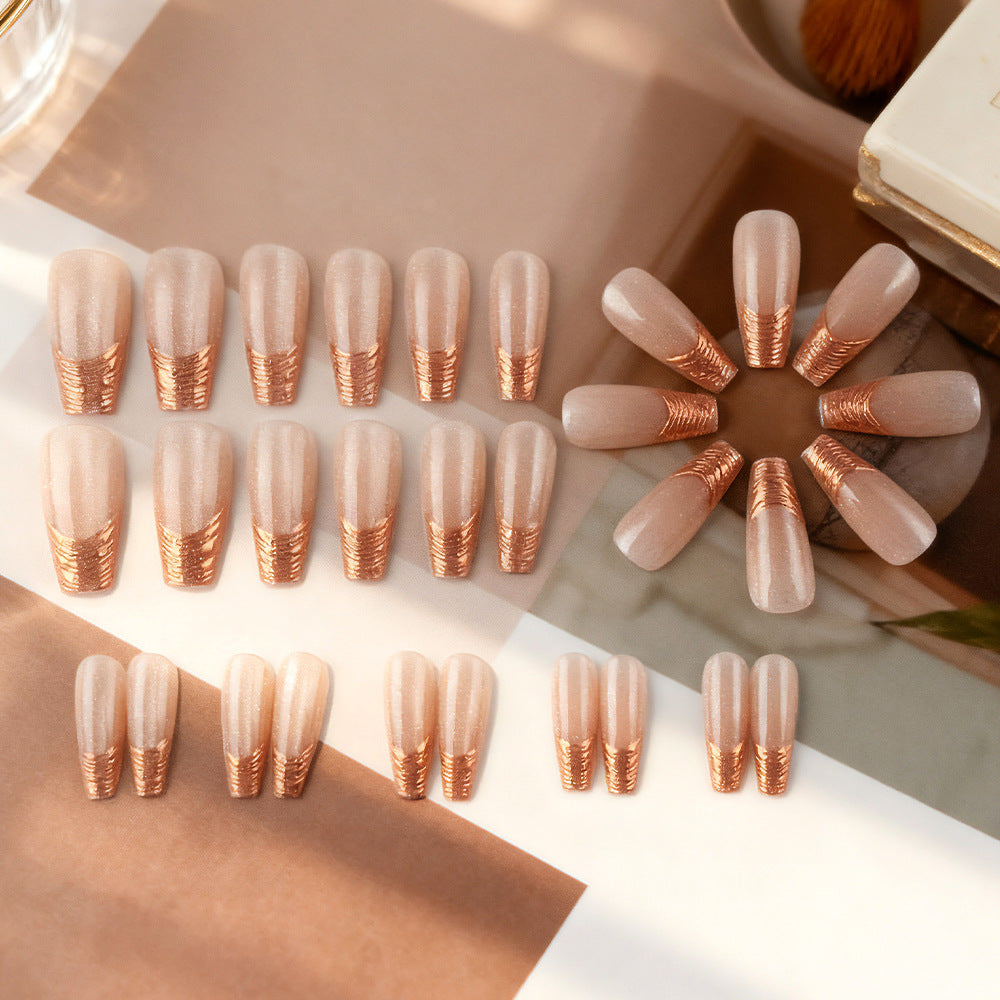 Glamorous Sculpted Press-On Nails Stornfield