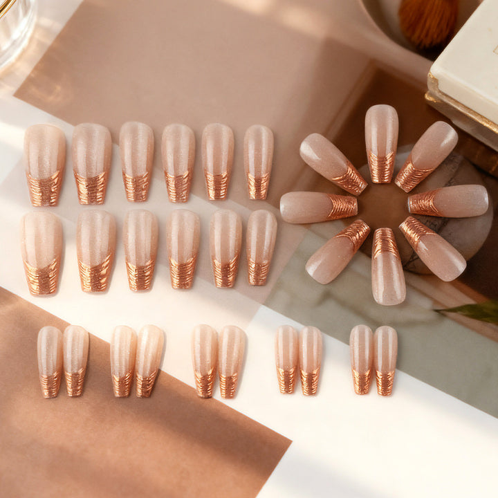 Glamorous Sculpted Press-On Nails Stornfield