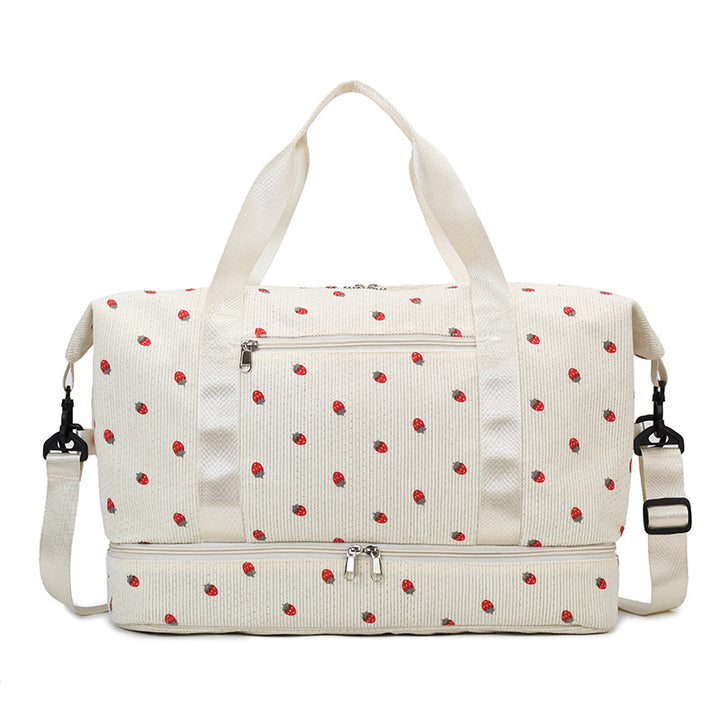 Multifunctional sport and travel bag with floral pattern Stornfield