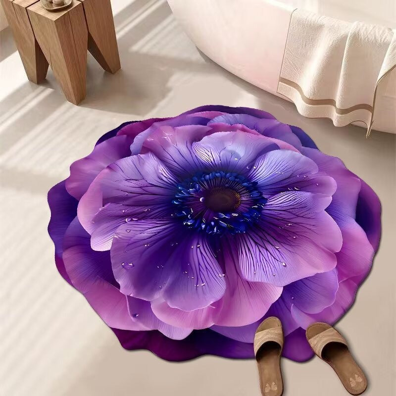 Floral-Themed 3D Area Rug Stornfield