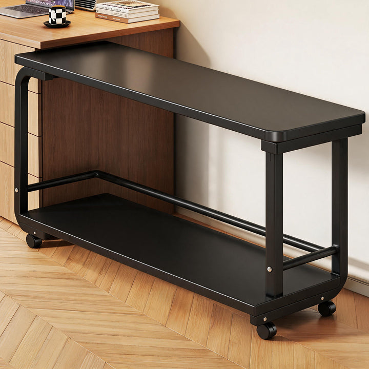 Mobile CPU Tower Stand with Locking Swivel Casters and Ventilated Platform