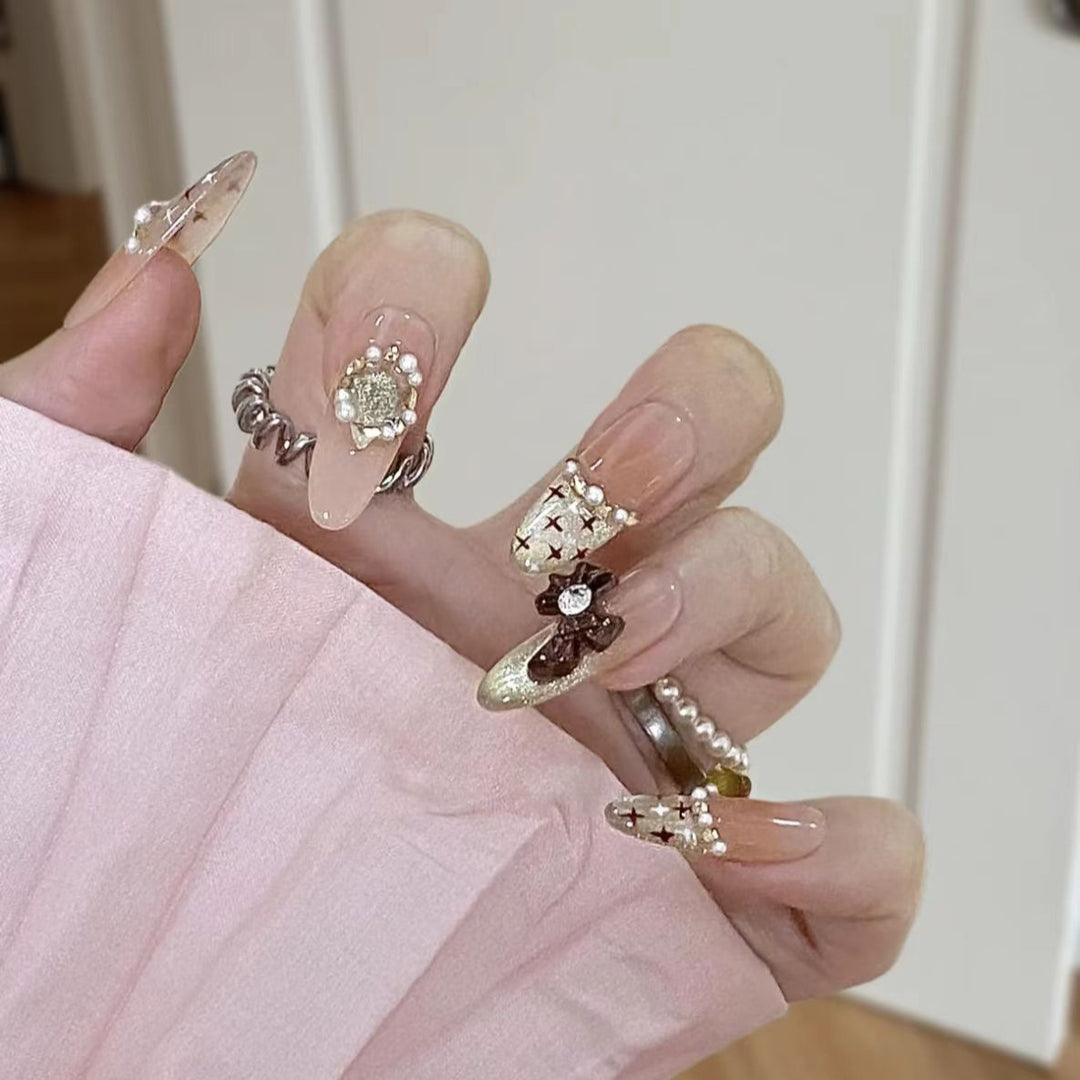 Luxury Decorative Press-On Nail Art Stornfield