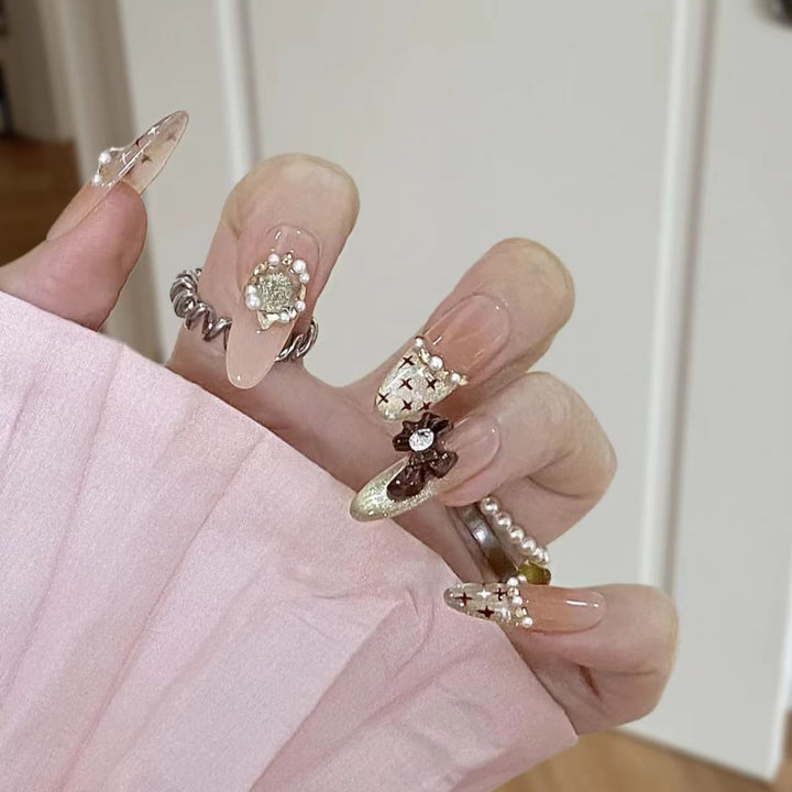 Luxury Decorative Press-On Nail Art Stornfield