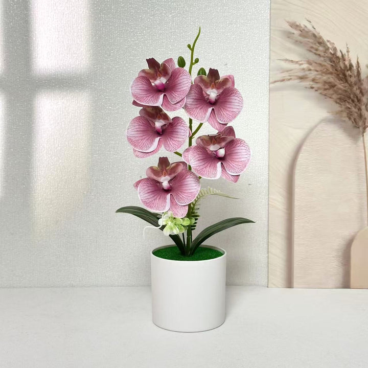 Lifelike Floral Orchid Plant for Home Decor