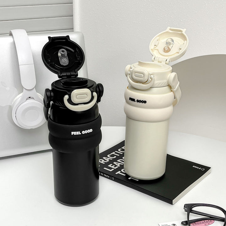 Women's Insulated Water Bottle with Ergonomic Carry Handle and Patented Leak Protection Stornfield