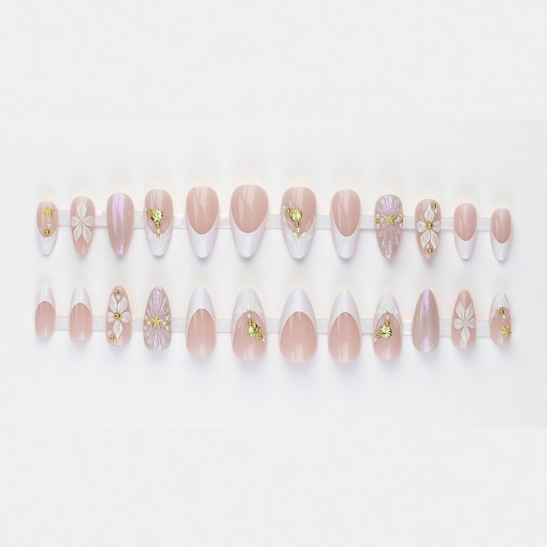 Glamorous Floral Stiletto Press-On Nail Set Stornfield