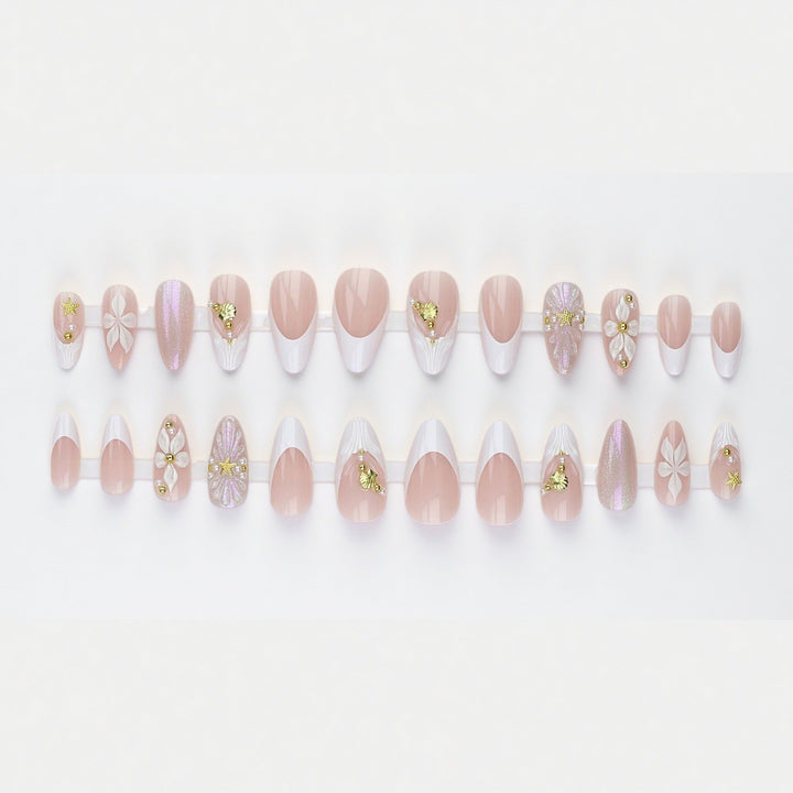 Glamorous Floral Stiletto Press-On Nail Set Stornfield