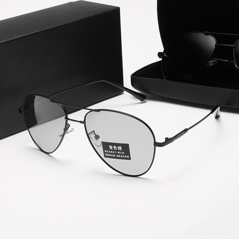 Men's polarized airplane sunglasses with ultra-light frame and UV protection Stornfield