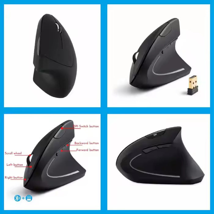 Ergonomic Vertical Wireless Mouse Stornfield