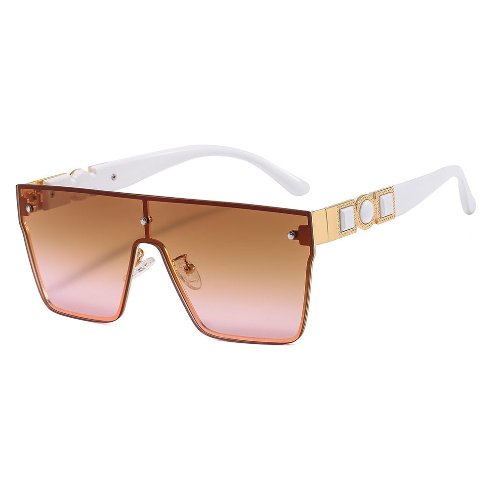 Women's oversized transparent sunglasses with fashionable frame Stornfield