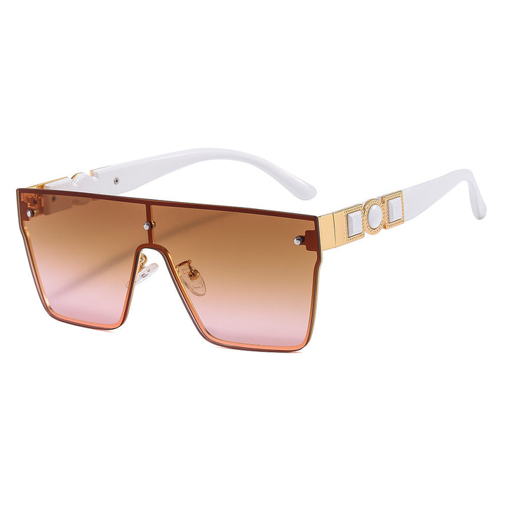 Women's oversized transparent sunglasses with fashionable frame Stornfield