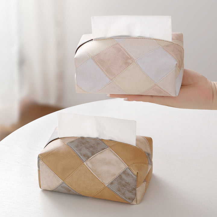 Chic Patchrk Tissue Box Cover