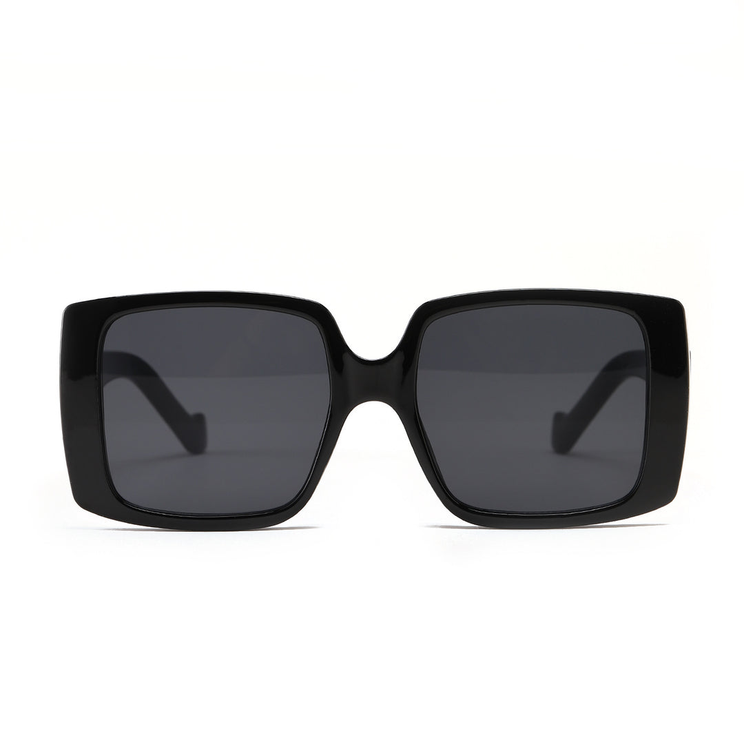 Women's modern square sunglasses with mirrored lenses Stornfield