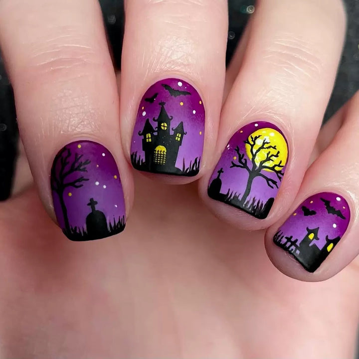 Halloween Nail Art Set with Spooky 3D Designs Stornfield
