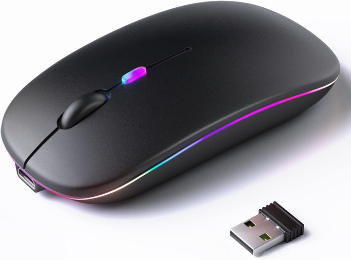 Ergonomic Wireless Gaming Mouse with RGB Lights Stornfield