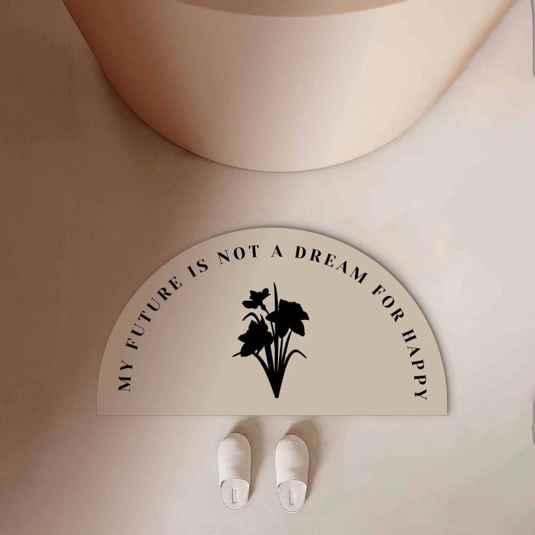 Motivational Quote Bath Mat