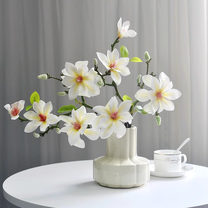 Lifelike Magnolia Flower Arrangement