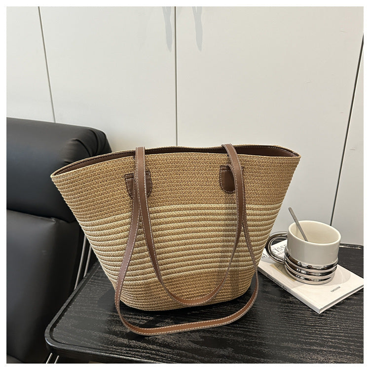 Stylish Straw Beach Tote Bag Stornfield