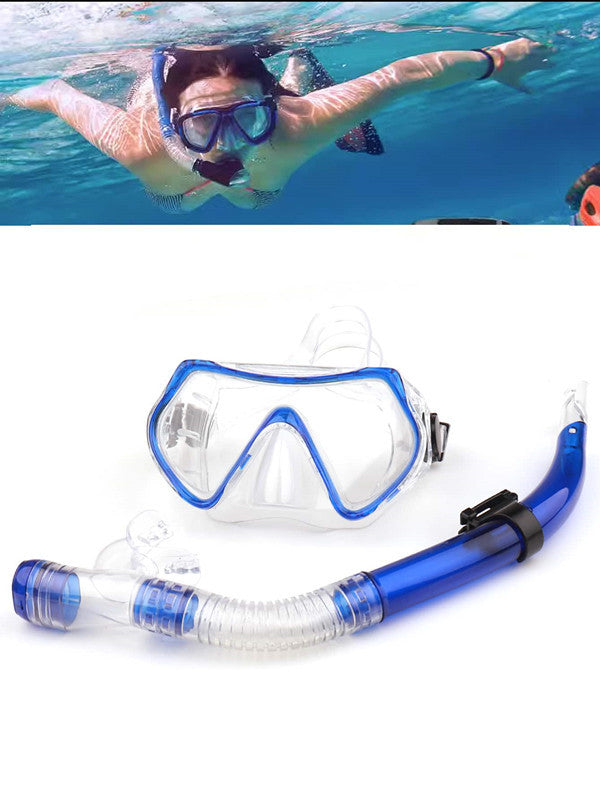 Snorkel mask with anti-fog technology and flexible mouthpiece Stornfield