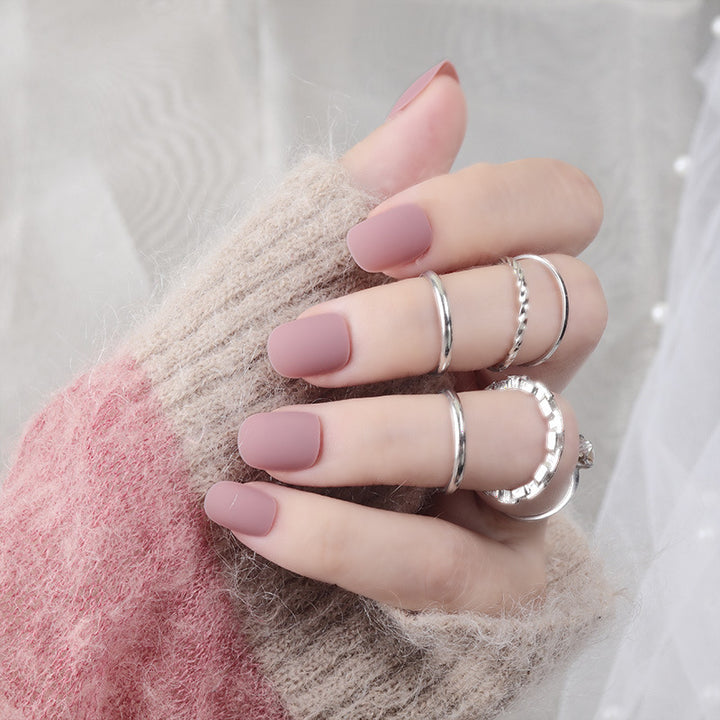 Matte Press-On Nail Set Stornfield