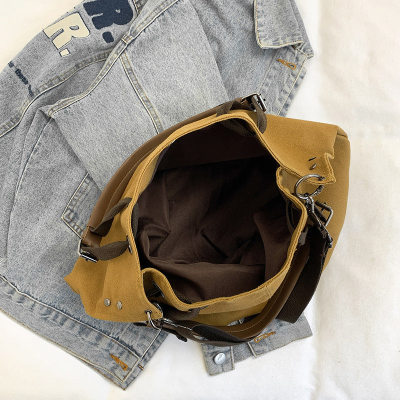 Casual Canvas Tote Bag with Adjustable Strap