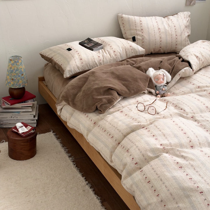 Textured Cotton Duvet Cover Set