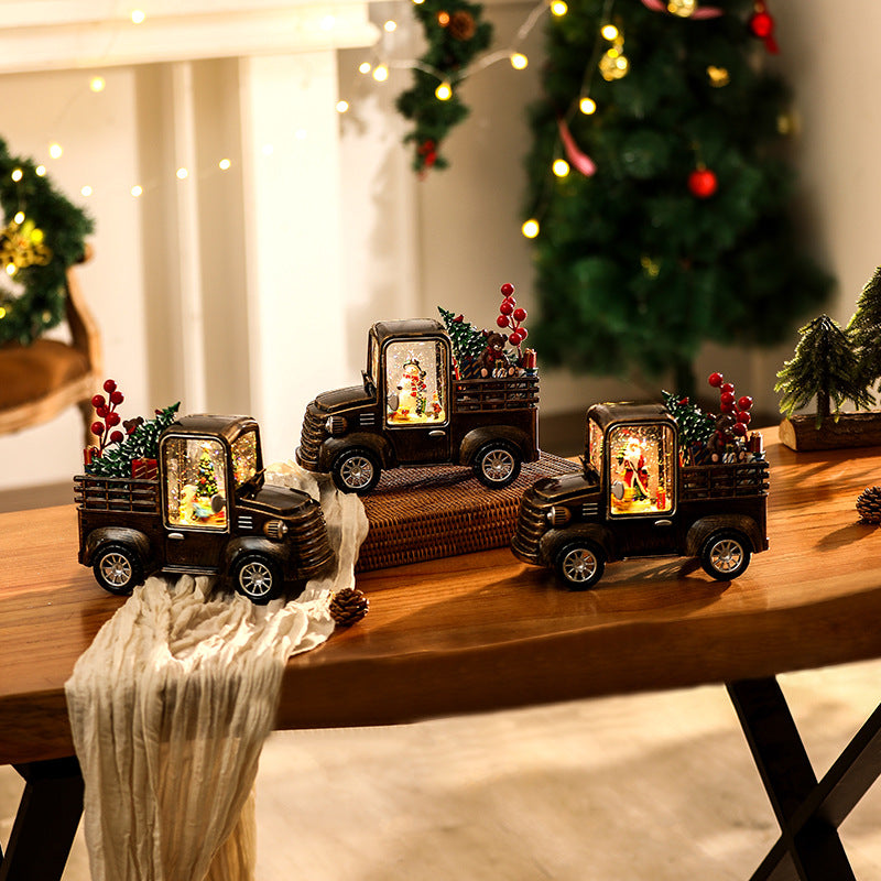 Decorative truck model with Christmas lighting Stornfield