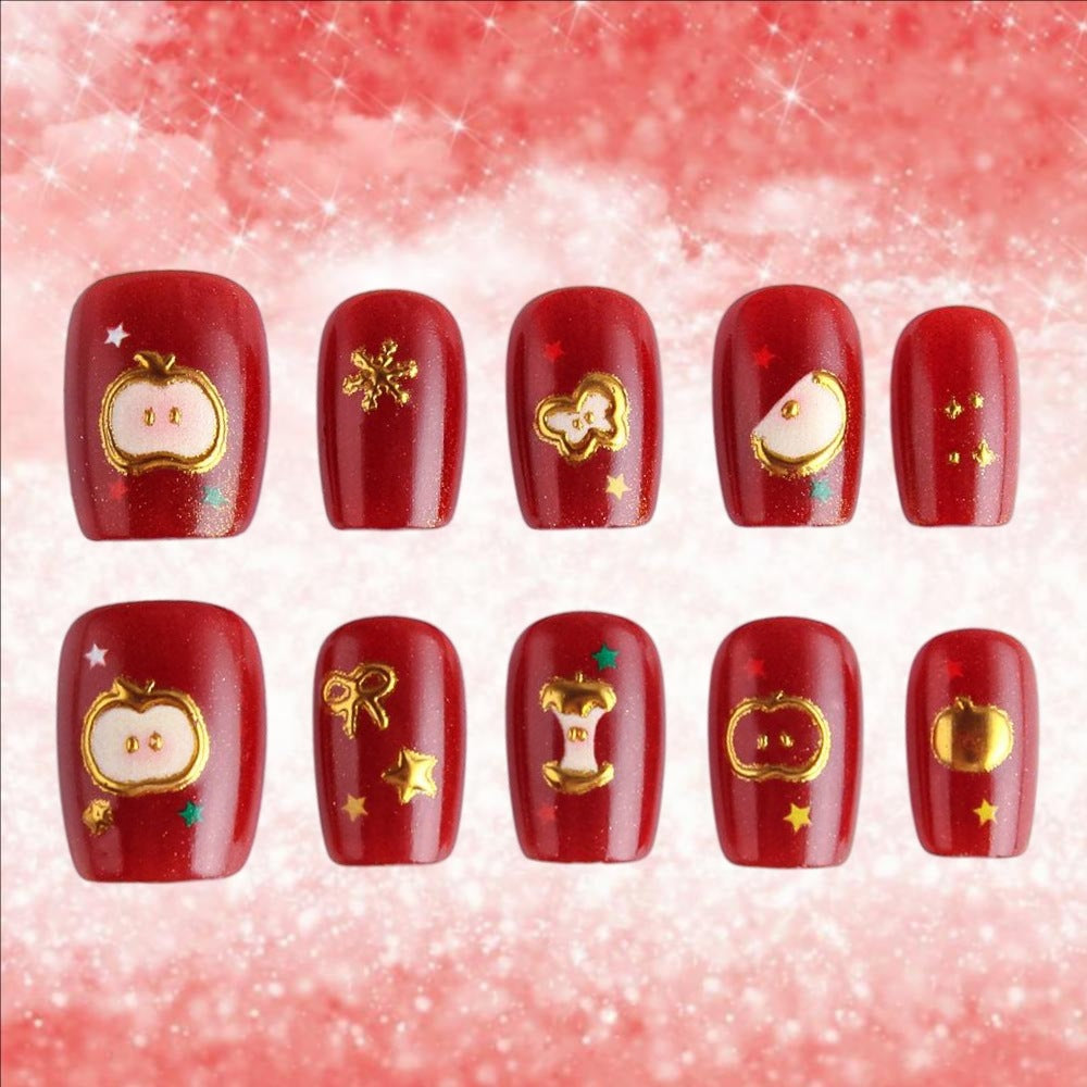 Festive Themed Press-On Nail Art Set Stornfield 1787542947