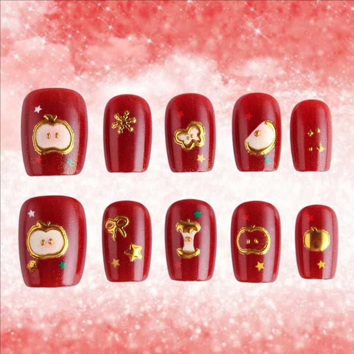 Festive Themed Press-On Nail Art Set Stornfield 1787542947