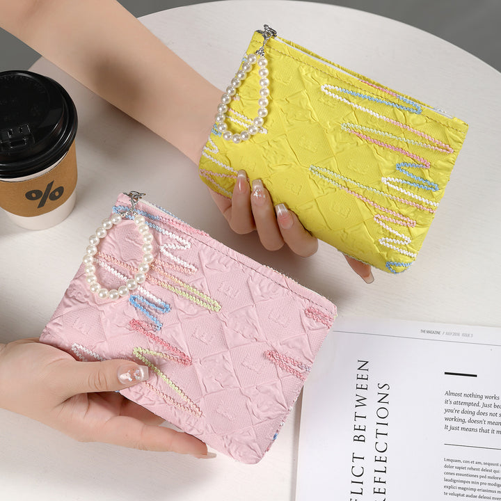 Textured Fabric Clutch