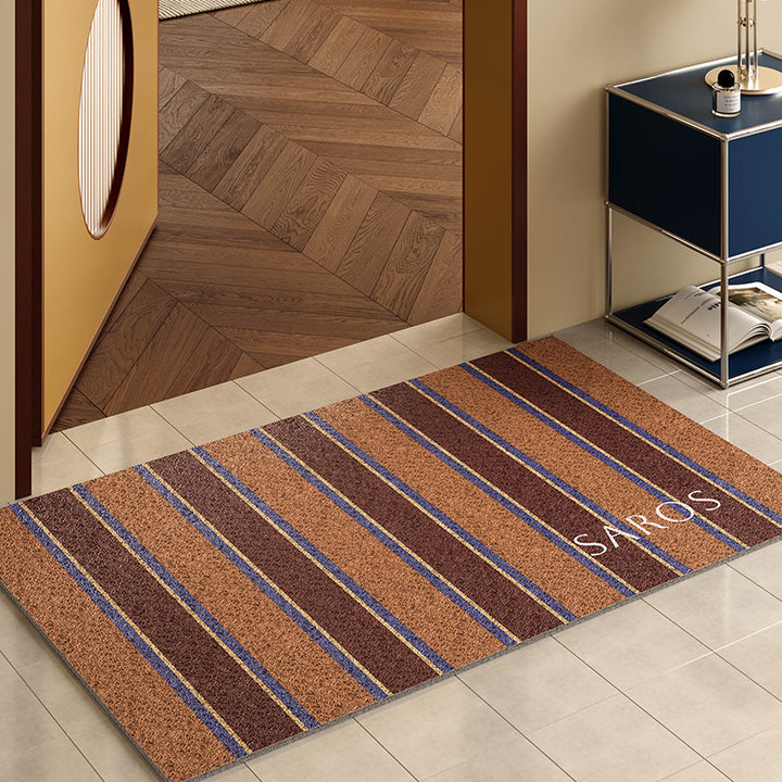 Decorative Striped Entryway Mat