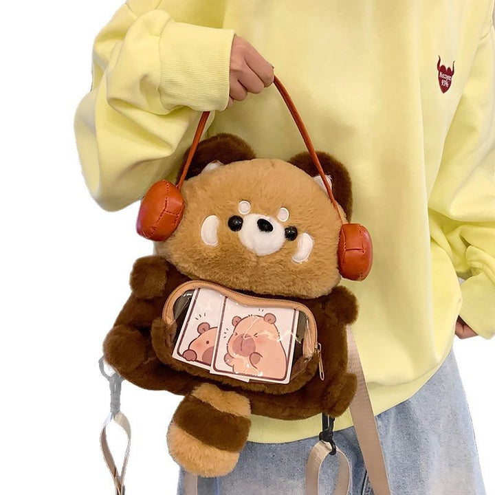 Plush Shoulder Bag in Bear Design Stornfield