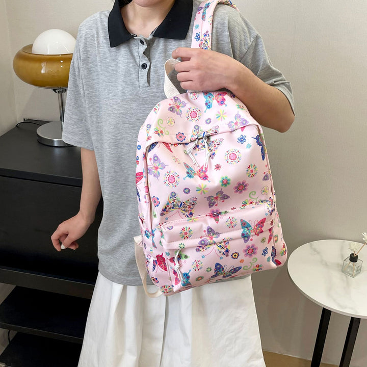 Butterfly Print Casual Backpack Stornfield