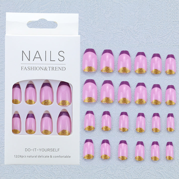 Artistic Graphic Press-On Nail Set Stornfield