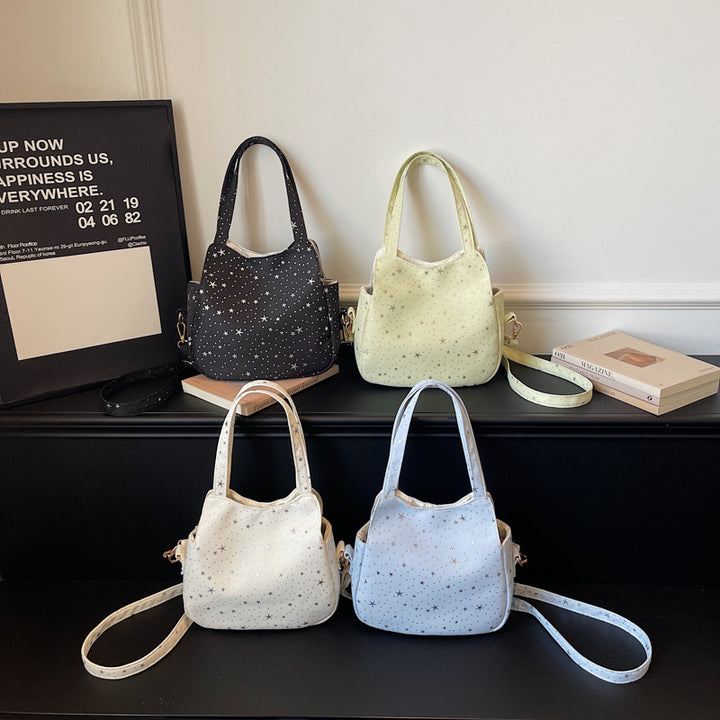 WoStar-Patterned Canvas Hobo Bag Stornfield