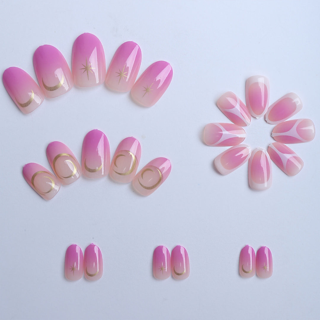 Artificial nails with elegant modern accents Stornfield