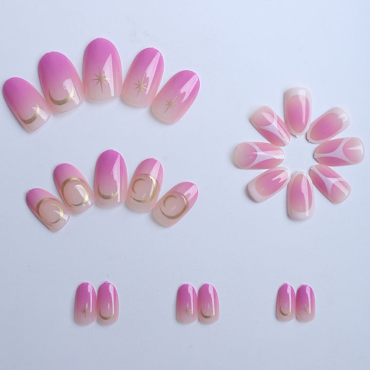 Artificial nails with elegant modern accents Stornfield