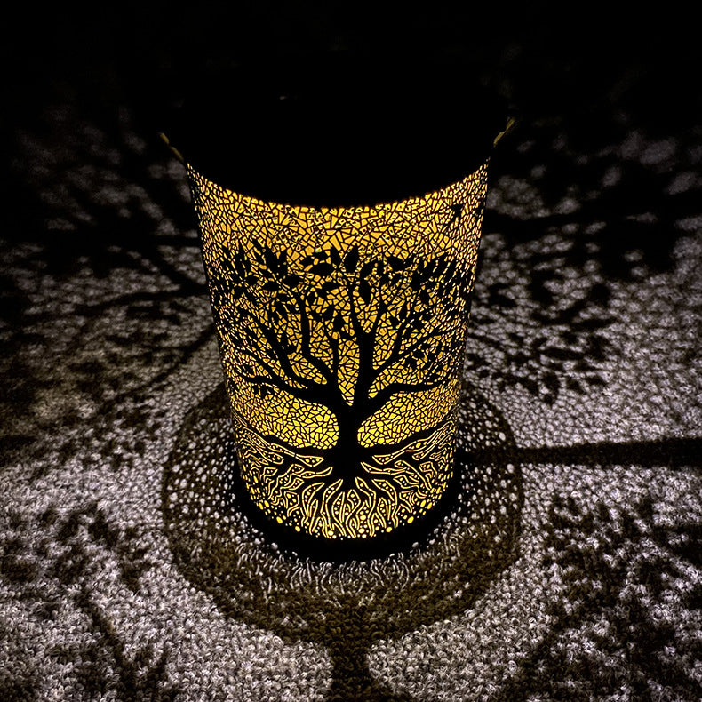 Metal Tree Of Life Projection Lantern Stornfield