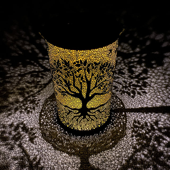 Metal Tree Of Life Projection Lantern Stornfield