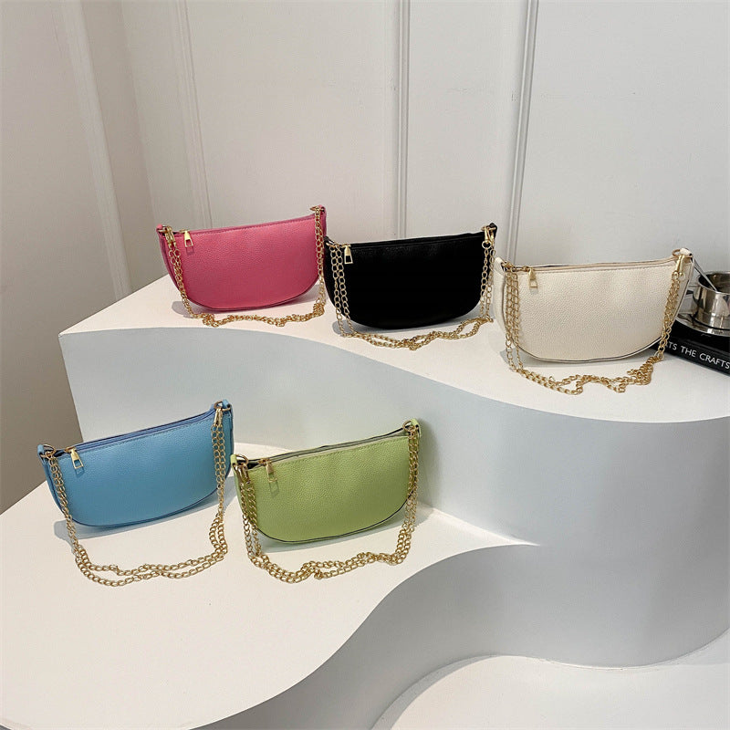 Minimalist Half-Moon Crossbody Bag Stornfield