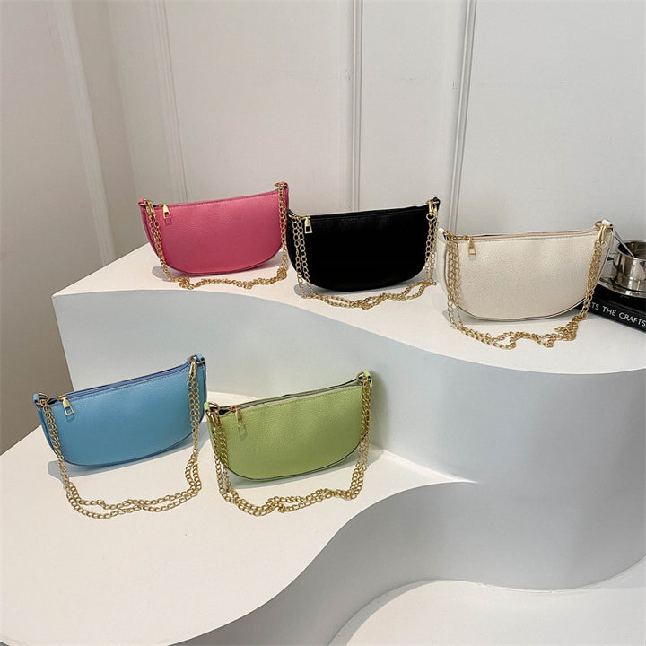 Minimalist Half-Moon Crossbody Bag Stornfield