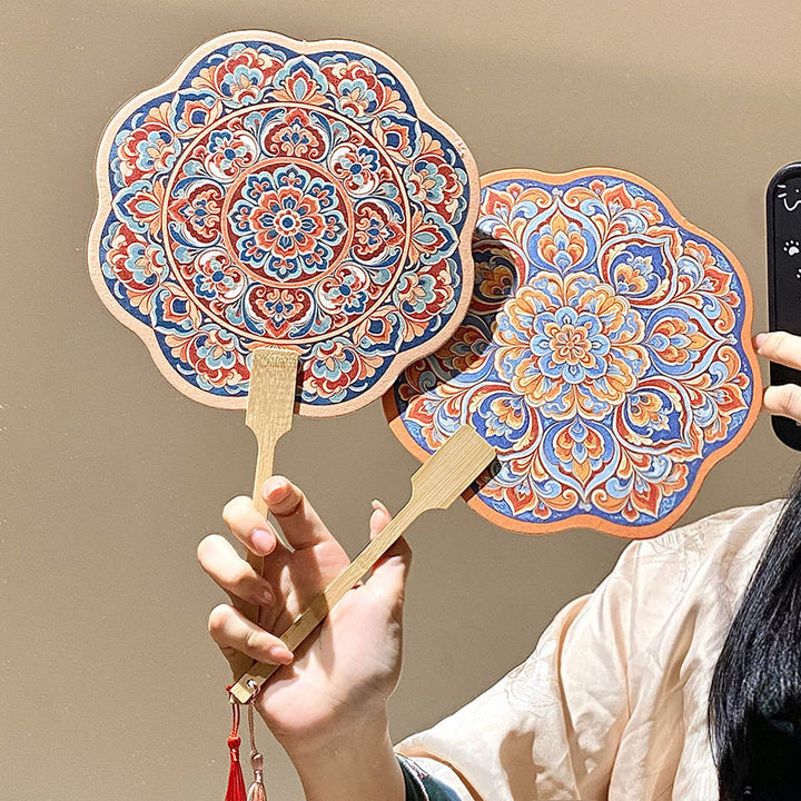 Handcrafted Fan Made of Bamboo and Paper Stornfield