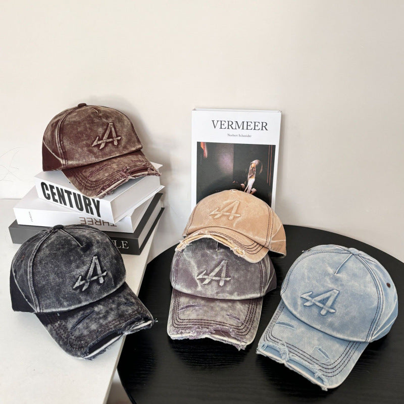 Women's Distressed Vintage Style Baseball Cap Stornfield