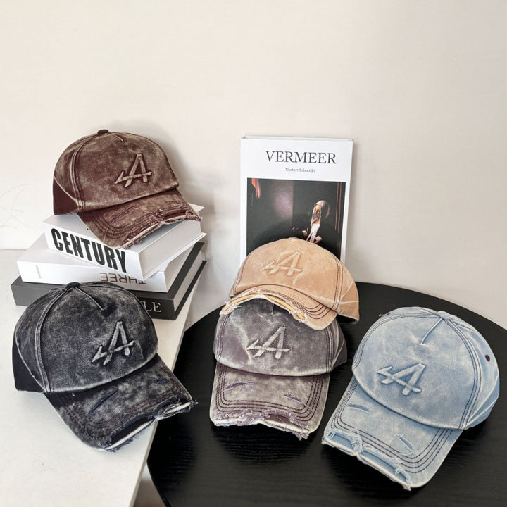 Women's Distressed Vintage Style Baseball Cap Stornfield
