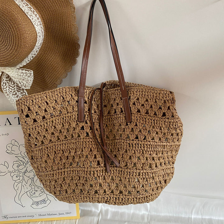 Handcrafted straw tote bag Stornfield