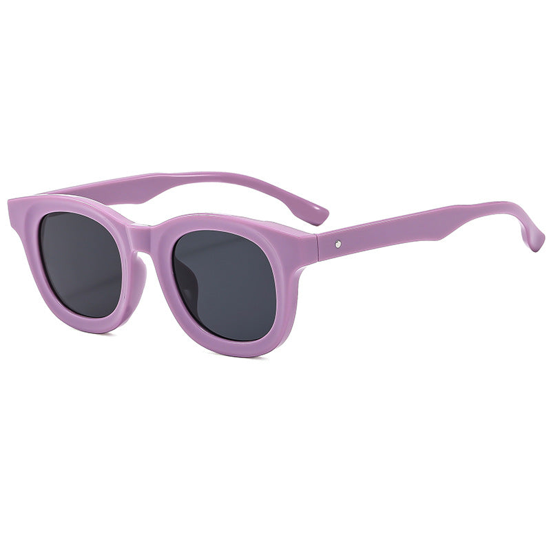 Women's Round Sunglasses with Stylish, Wide Plastic Frame Stornfield